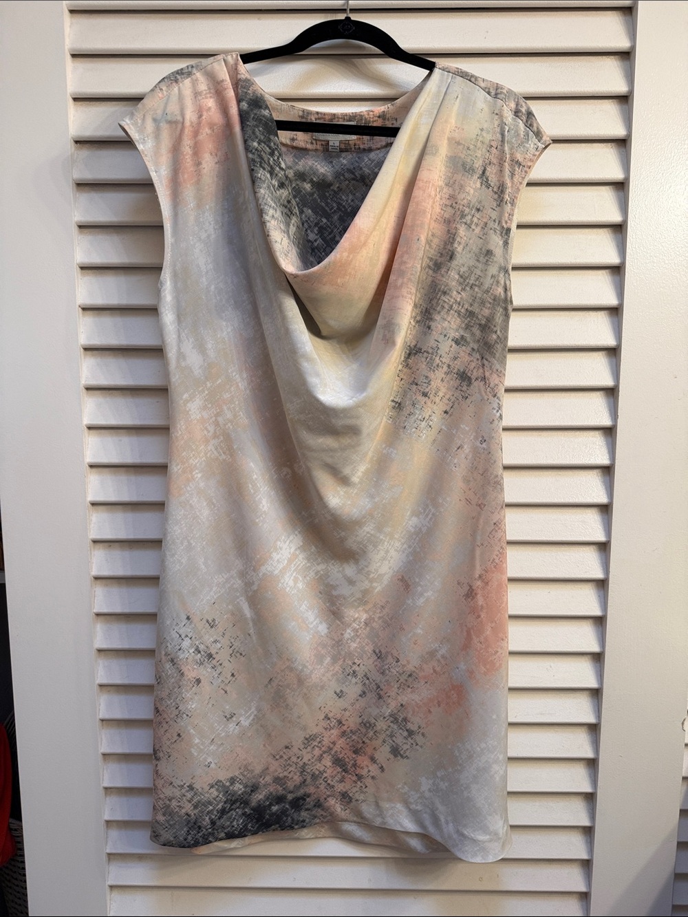 Carmen Marc Valvo Multicolor Pastel Print Dress